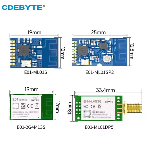 Wireless Module CDEBYTE E01 Series 2.4GHz nRF24L01P nRF24L01 IoT RF Module Nordic nRF24L01 PA LNA 20