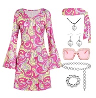 New 70S Disco Outfit Women Costume Hippie Clothes Accessories For Party Costume Halloween Costumes F