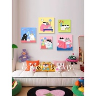 Dopamine cat wall painting art decoration B82