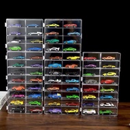 風火輪收納盒合金小汽車模型TOMICA1:64兒童玩具多美卡透明展示架