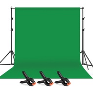 Andoer 2 * 3m/6.6 10ft Studio Photography Green Screen Backdrop Background Washable Polyester-Cotton