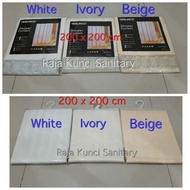 GERISAL Textile Shower Curtain/ 180x180cm/200 x 200 cm/180x200 cm/Thick Waterproof Bathroom Curtain