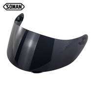 Motorcycle Helmet Lens Suitable for SOMAN955,960 Helmet Lens Anti-Strong Light Windproof Safety Lens