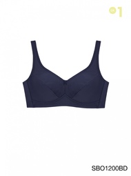 Sabina เสื้อชั้นใน Wireless Bra (ไม่มีโครง) รุ่น Function Bra รหัส SBO1200 สีน้ำเงินเข้ม