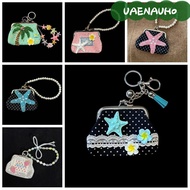 UAENAUH0 Coin Bag Keychain, Multi functional Accessory Vintage Coin Purse, Y2K Canvas Stationery Bag