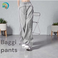Parachute baggy track pants with side/ list super-stylishYANG, baggy pants for women