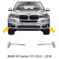 bmw F15 Lip Bumper Grill Trim Silver Chrome X5 2013 - 2018
