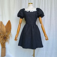 Bow Gothic Dress in Black
