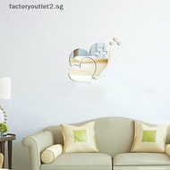 factoryoutlet2.sg Creative 3D Heart-shaped Acrylic Wall Stickers Self-adhesive DIY Home Art Mirror Hot
