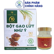 Nhu Y brown rice flour Combo 800g with 1 jar of bird's nest 70ml has the effect of losing weight and