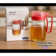 KITHCEN JAR SINGLE 600ML PACK BOX Spice and Oil Container Kitchen Jar Oil Bottle Salt Jar Kitchen Oi