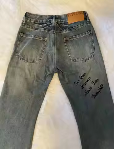 Hysteric glamour hysterical rivet rock style jeans