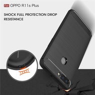 TPU Shockproof Lined Case for Oppo R11s  Plus (Black)