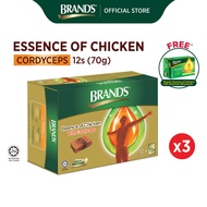 BRANDS Essence of Chicken Cordyceps 12s (70gm) 3 packs FREE BRANDS Essence of Chicken Ginseng 6s