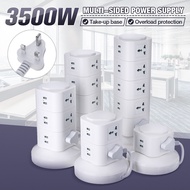 100v-250v Vertical Power Socket Powerboard Outlet Plug Extension Multi USB Ports Charger Socket Powe