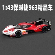 Porsche 963 Car Model 24 Hours Endurance Racing 499p Racing Car Model Ferrari 296 Simulation Alloy C