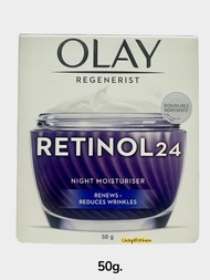 *SALE* Olay โอเลย์ รีเจนเนอรีส เรตินอล24 ไนท์ มอยเจอร์ไรเซอร์ 50 กรัม Exp02/29