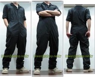 《乙補庫》黑色多口袋透氣連身工作服、連身褲、連身服~~修車裝、技工服/連身工作褲