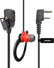 UAYESOK Surveillance Kit Earpiece for 2 pin Kenwood Two Way Radio for Baofeng UV-5R BF-888s BF-F8HP 