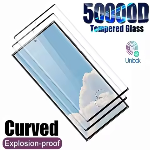 5000D Curved Tempered Glass For Samsung Galaxy S21 S22 S23 Plus Ultra FE Screen Protector Note 20 10