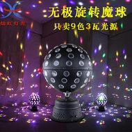 LED Rotating Voice Control Colorful Lights Crystal Magic Ball Stage Lights Flashing Lights KTV Packa