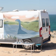 發現尼斯湖水怪露營掛布 風景掛布 風格露營美學露營裝飾帳篷掛布