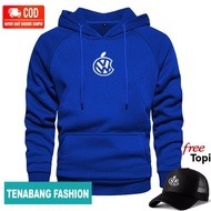 BONUS HAT.. Men's Hoodie Sweater White Eple TextWanita Distro Jacket/ Distro Sweater/ Distro Hoodie/