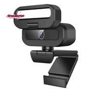 Rotatable Microphone 4K 60FPS Live Webcam USB Autofocus Camera Fill Light for PC Laptop Streaming Ca