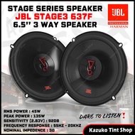 π Original JBL Stage3 637F 6-1/2" 3 Way Coaxial Car Speaker 45W RMS Power 135W Peak Power Car Audio