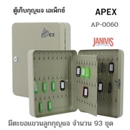 APEXตู้เก็บกุญแจ เอเพ็กซ์ AP-0060 ครีม มีตะขอแขวนลูกกุญแจ จำนวน 93 ชุด