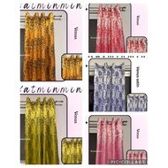 Venus satin 1pc ring curtain 5ft 6ft standard 7ft 8ft