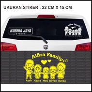 Custom CUTTING STICKER 1 SET HAPPY FAMILY FAMILY