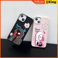 For iPhone 16 Pro Case 15 11 12 13 14 Spider-Woman with T-shirt Simple and lightweight electroplatin