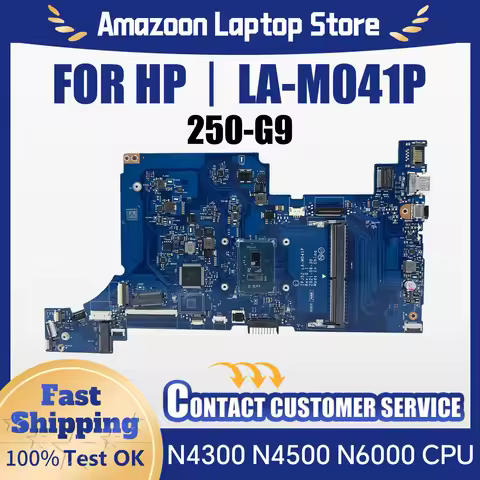 For HP 250 G9 Laptop MOTHERBOARD IPJ52 LA-M041P With N4300 N4500 N6000 CPU DDR4 Mainboard 100% Teste