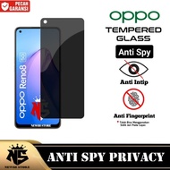 Tempered Glass Anti Spy Oppo Reno 7 7 5G 7Z 5G 7 Pro 7 SE 5G 8 4G 8 5G 8 Pro 8 Pro+ 8 Lite