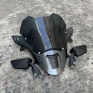ชิวหน้าPCX160 ทรงFZ ดีไซน์ทรงเวอร์ชั่นใหม่ (ชิวแต่งแบบ2ฐานคาร์บอน สกีนHonda)(แถมกระจกฟรี) ปี2021-202