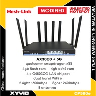 MESH-LINK CP580e AX3000 5G Modem Qualcomm X55 4GB+4GB Modem Router
