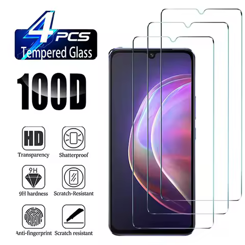 2/4Pcs Tempered Glass For Vivo V21 5G/V21e/V21s 5G HD Screen Protector Film