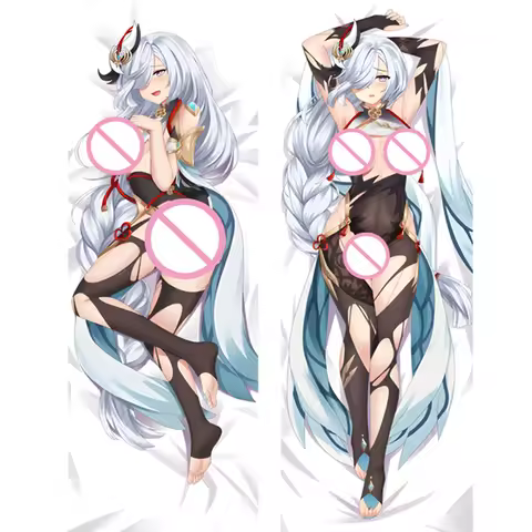 Dakimakura Pillowcase Shenhe Genshin Impact DIY Personalized Home Bedding Hugging Body Pillow Cover 