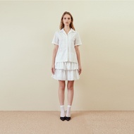 [DISAYA] - white lace skirt with lace trim กระโปรงสั้นลูกไม้สีขาว