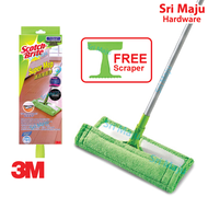 MAJU 3M Scotch Brite 360 Super Mop Flat Floor Microfiber Cloth Wet Dry Cleaning Mop Lantai Berkualit