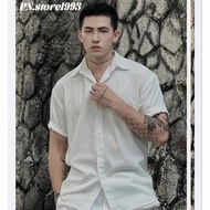 Men's shirt short sleeve PN.Store1993, high quality Korean scratched material