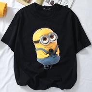 S-5XL Ready Stock MINIONS T SHIRT cotton cartoon 3xl tshirt woman man baju perempuan women baggy Tsh