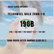 voucher paket data telkomsel 19GB zona 1-8 / kuota telkomsel