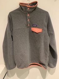 Patagonia fleece pullover 女款 拼接羊羔絨抓絨套頭外套