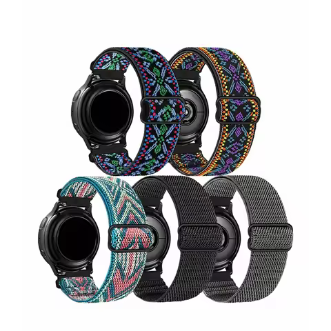 18/20/22mm Elastic Strap for Huawei GT2/GT3 42mm46mm Nylon Replacement Wristband for Huawei GT3 Pro/