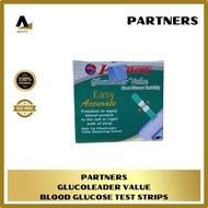 Partners GlucoLeader Value Blood Glucose Test Strips (25pcs)