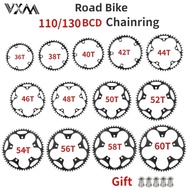 110 130 BCD Chainring 36T 38T 40T 42T 46T 50T 52T 54T 56T 58T 60T Rantai Lebar Sempit Untuk Basikal 