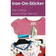 Lekat Nama Baju Guna Seterika Sticker / Iron for Fabrics / Stiker Iron Baju