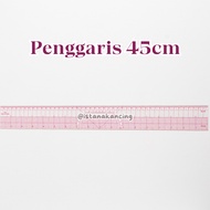 Transparent Sewing Pattern Ruler 45cm Clear Measuring Tailor Tailor Ruler | Button Palace
